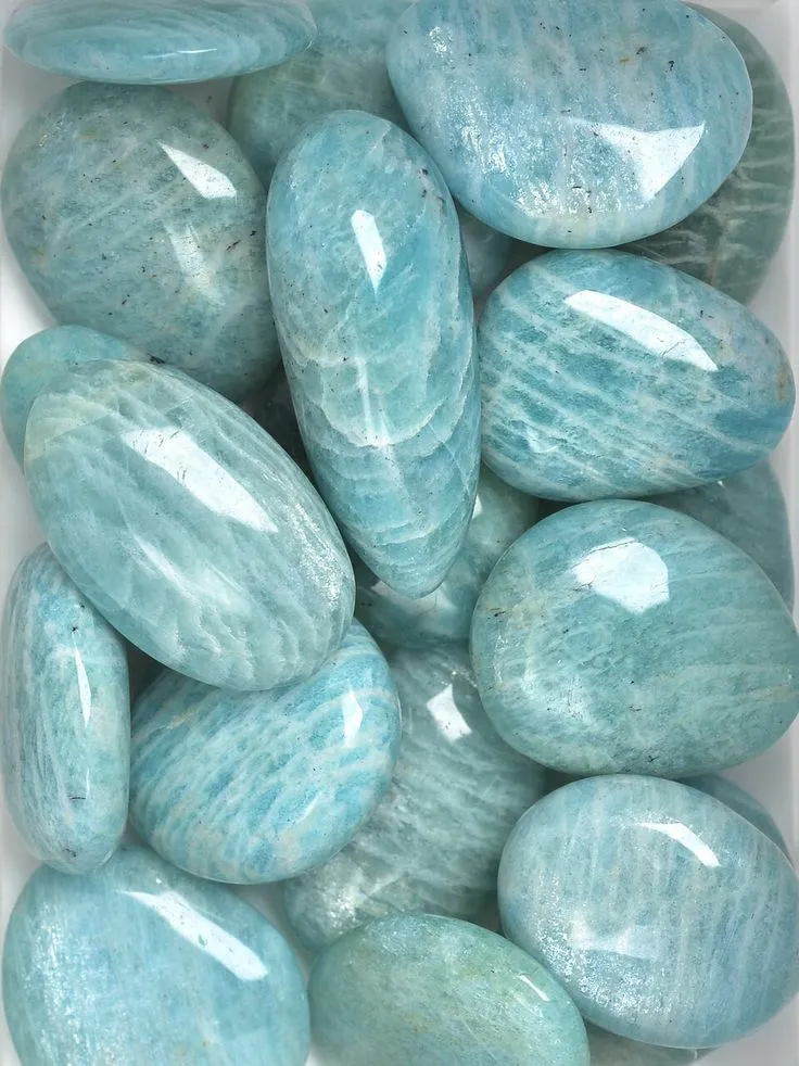 Amazonite Flat Tumbled Stones XLarge 1_ -1 1_4_